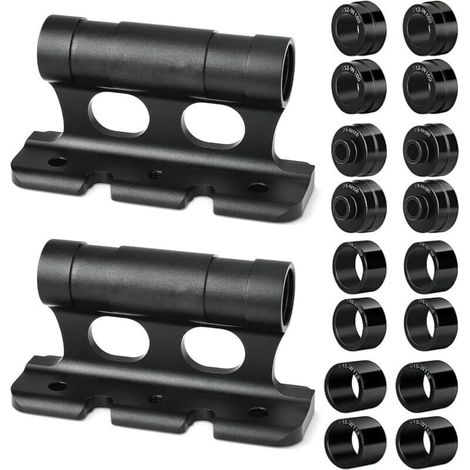 Lot de 2 supports de fourche de vlo en alliage d\'aluminium pour voiture, vlo, porte-fourche dgagement rapide (1/4)