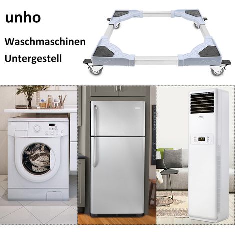 UNHO Waschmaschine Sockel Untergestell 300kg belastbar für Kühlschrank und Trockner Waschmaschinensockel (1/5)