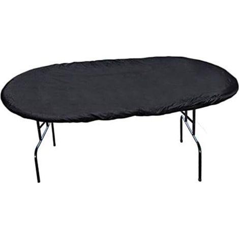 [JAMAIS UTILISÉ]Housse anti-poussière en tissu Oxford 210D : protection essentielle pour votre table de poker (NOIR) (1/4)