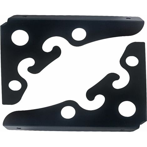 Stück schwarze Wandregalhalterungen im rustikalen Stil, dreieckige Wandregalträger, schwebende Regalhalterungen für Küche und Wohnzimmer (Größe: 15 x 15 cm) - LIAIKI