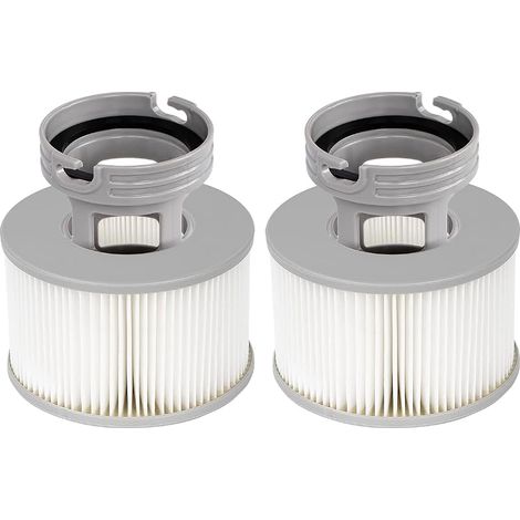 YanBan Lot de 2 filtres de Baignoire d'hydromassage + Adaptateur de Base à Visser pour MSpa, Version améliorée du Filtre pour MSPA Toutes Les baignoires d'hydromassage Actuelles (1/5)