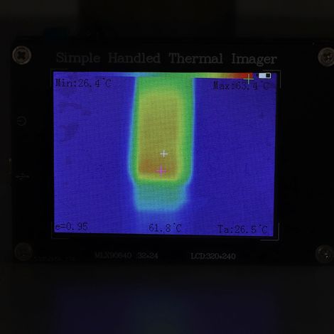 Caméra thermique multifonctionnelle portable 7 en 1 avec écran de 3,2 pouces caméra infrarouge d'imagerie thermique avec des températures allant de -40℃ à 300℃. (1/5)