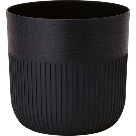 Maceta redonda - GARDEN ID - Luca Grande - Ø 30 - 17 L - H 30 cm - Negro