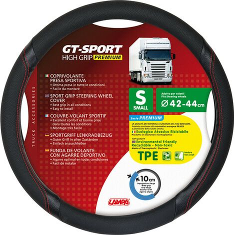 Gt-Sport, Coprivolante In Skeentex - S - D.42/44 Cm - Nero/Rosso (1/2)