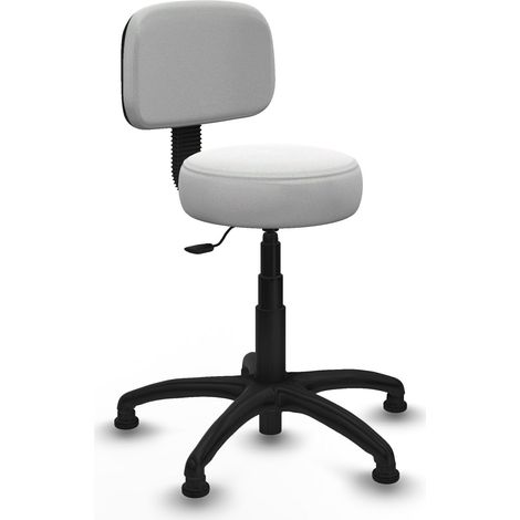 Silla Llanos giratorio bali blanco base poliamida 600 topes (1/4)