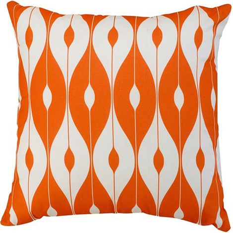 Scatter Cushion 18x18 Pattern Outdoor Garden Furniture Cushion (Pack of 4) - L46 x W46 cm - Orange