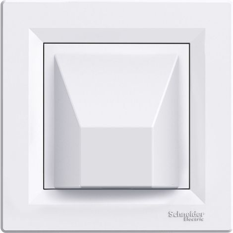 Schneider Electric – Sortie de câble murale Asfora 4cm – Montage à encastrer – Bornes intégrées pour connexion sécurisée – Design blanc discret