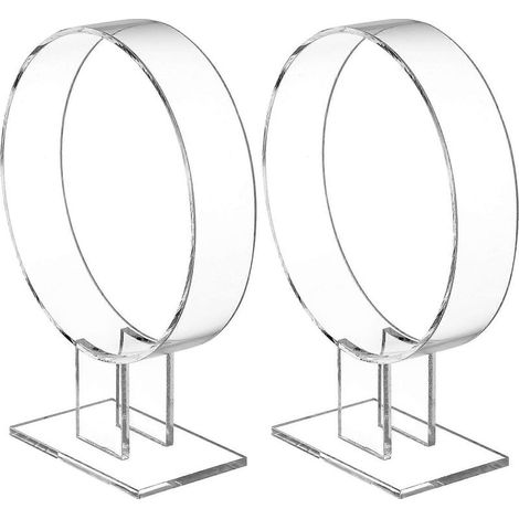 Set mit 2 Acryl-Displayständern für Haarbänder, einzelnen Haarbandhaltern und Aufbewahrungsmöglichkeiten für Haarbänder (1/5)
