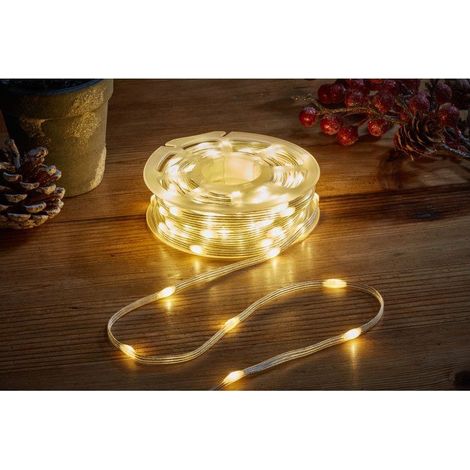 Guirnalda luminosa LED de baja tensi贸n Eureka dos tonos 200 LED blanco c谩lido/blanco fr铆o 15 m toma EU 9 modos