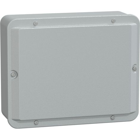 Spacial - boîte acier - couvercle bas - sans prédécoupage - 256x206x93mm - NSYDBN2520 (1/3)