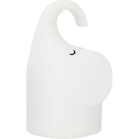 Veilleuse rechargeable en forme d'éléphant, 2 modes d'éclairage, lampe de chambre en silicone à bouton-poussoir, objet décoratif mignon.