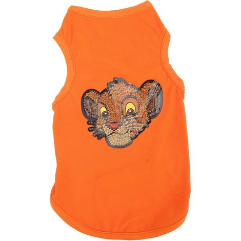 Vêtements pour chiens en coton avec outils de peinture diamant en résine à faire soi-même pour chiots - Orange M (1/2)