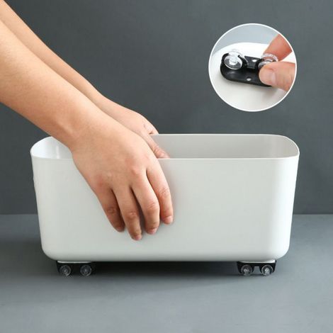 Roulettes Adhésives - ABS Blanc - Universelles Pour Meubles Et Rangement - Lot De 4 (1/2)