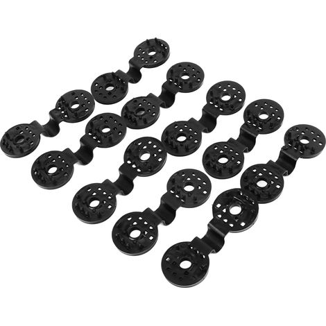 50 clips en plastique pour toile d'ombrage, installation facile, pour serre ou jardin extérieur (1/5)