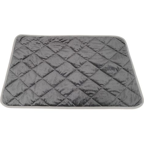 Coussin Thermique Auto-Chauffant - Pour Chien Chat Lapin Cochon D Inde - Sans Électricité - 40 x 30 cm - Gris (1/5)