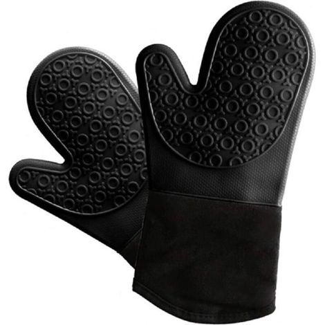 Gants enduits de silicone résistants à la chaleur Tapis imperméable et résistant à la chaleur, compatible four et micro-ondes 33 x 19 cm (1/4)