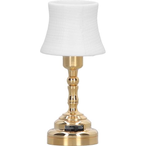 Lampe de Bureau Miniature 1:12 Style Moderne pour Maison de Poupée, Lumière de Décoration (1/5)