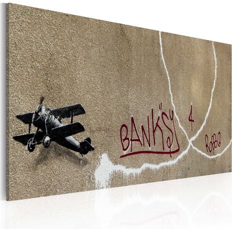 Quadro - Aeroplano d'amore (Banksy) - 60x40 (1/4)