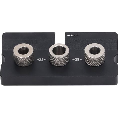 Gabarit de perçage pour tourillons de bois, guide de perçage 2 en 1, poinçon de positionnement pour trous de 8 mm et 10 mm, outil de menuiserie