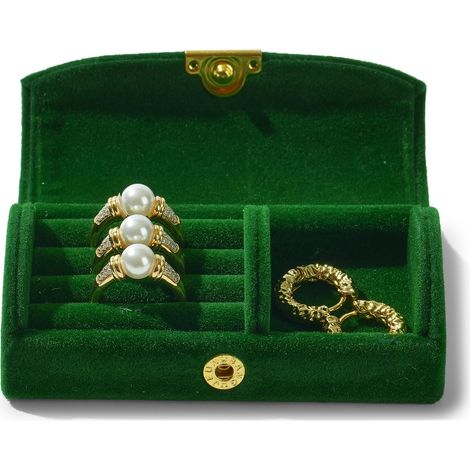 Petit ensemble de bijoux, boîte-cadeau, boîte de rangement de bijoux en velours pour bagues, boucles d'oreilles et colliers (1/5)