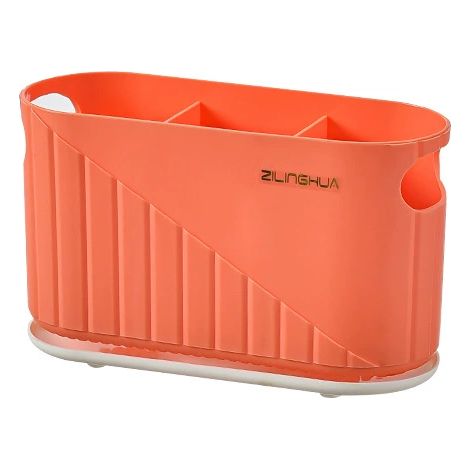 CSPARKV Soporte para utensilios de cocina - Tubo de almacenamiento para palillos Organizador de cucharas y tenedores Tendedero para utensilios Organizador de almacenamiento de cubiertos extraíble