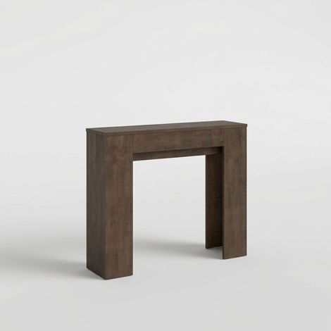 Ausziehbarer Konsolentisch Esszimmer Küche für 8 Personen 90×25-181 Slick - Nußbaum dunkel (1/3)