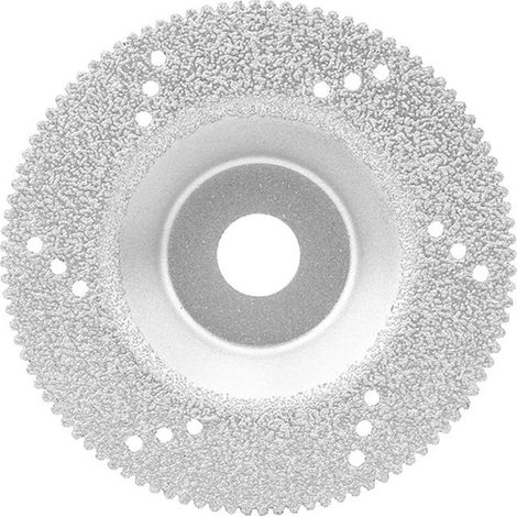 Disque de polissage diamanté 100 mm en acier haute résistance pour la découpe du verre et la sculpture sur bois, compatible avec les meuleuses d'angle. (1/5)