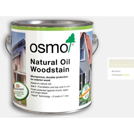 Osmo Natural Oil Woodstain - White - 125ml