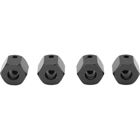 Adaptateur de moyeu hexagonal pour roue RC Traxxas 1/10 (noir, 10 mm) (1/5)