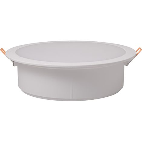 Downlight teresa 1xgx53 15w/9w cct ip55 an.7,5xd.26cm resina blanca