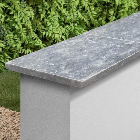 Couvertine Pierre d'Adana Gris Bleu 61x40x3 cm (à l'unité) - RO'MA NATURE