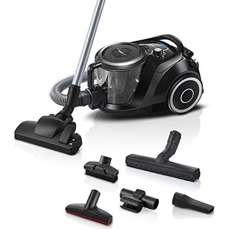 Bosch Serie 6 BGC41XSIL Aspiradora sin bolsa negra potente (1/5)