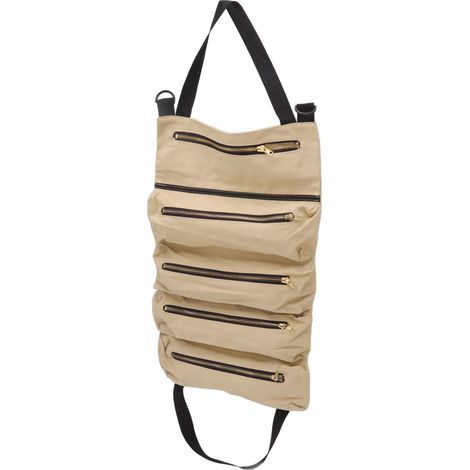 Werkzeugtasche für die Rückbank, faltbar, aus Canvas, für Gartengeräte, Werkzeugtasche zum Aufrollen, für Zangen, Schraubenschlüssel, khaki (1/5)