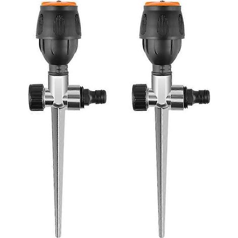 [LCS] Lot de 2 arroseurs à engrenages, arroseur automatique à 360 degrés pour une irrigation efficace de la pelouse (1/5)
