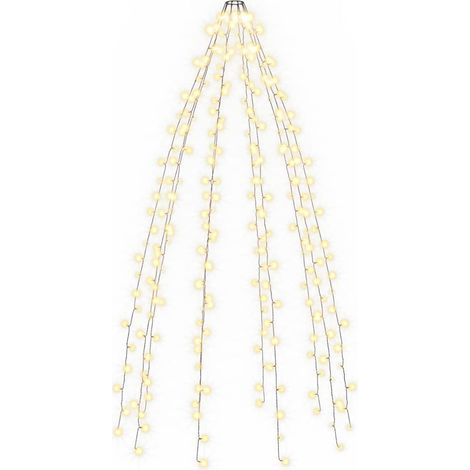 vidaXL Red de luces de árbol de Navidad con 250 LEDs 250 cm (1/2)