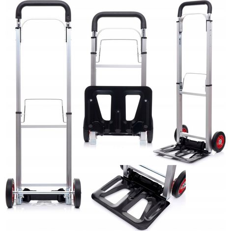 Carrello di trasporto pieghevole in alluminio per magazzino, portata 90 kg. (1/5)