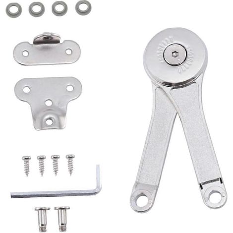 Charnière de support SHINEOFI pour couvercle pliant rotatif d'armoire avec amortisseur de fermeture (1/5)