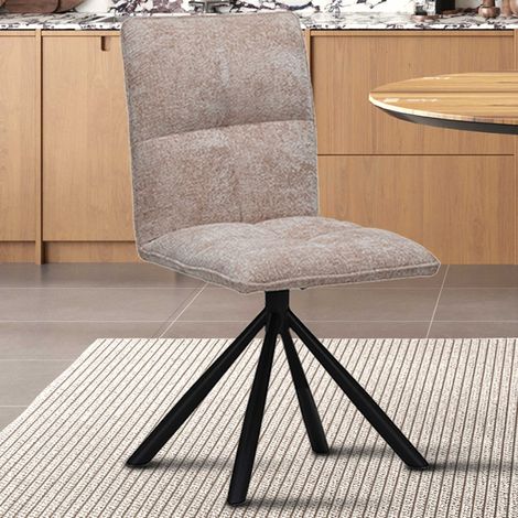 Chaise pivotante Jackson 45 x 59 x 91 cm Couleur sable (1/5)
