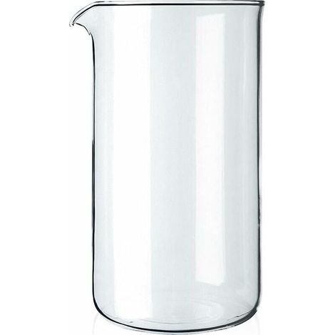 Ersatz-Stempelglas für 8 Tassen, klar, 1 Liter – Durchmesser 10 cm – LIAIKI