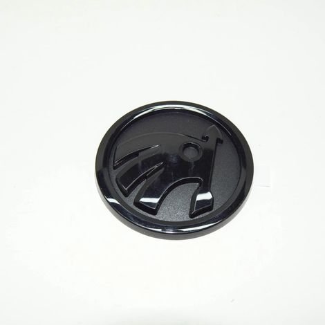 Insigne noir de 90 mm, adhésif 3M, pour capot, coffre et avant/arrière des modèles Skoda. (1/2)