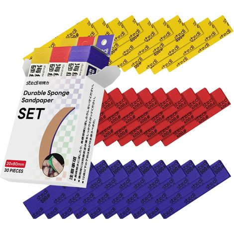 Bâtons de Ponçage Pour Modélisme Building, 400600800 30 pcs (1/5)