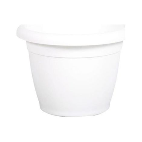 MACETA RENDONDA BLANCA 20CM