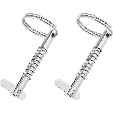 2PCS 5mm goupilles à ressort marines en acier inoxydable, goupilles à dégagement rapide en acier inoxydable 316 qualité marine utilisées pour les charnières de pont supérieur navire