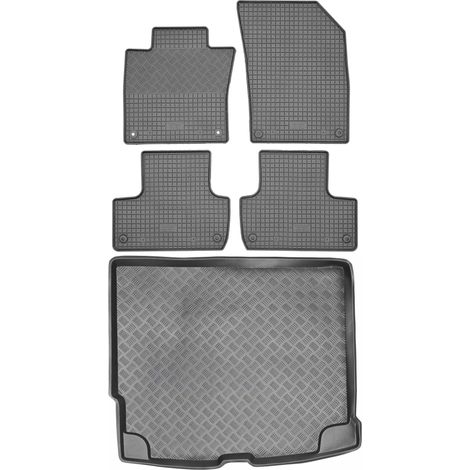 Volvo XC60 II SUV (2008–2017) – Set: Gummifußmatten + Kofferraummatte (1/5)