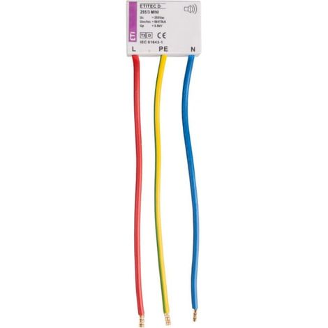 Scaricatore di sovratensione tipo T3 (D) etitec D 255/3 mini per scatola di installazione 002441632