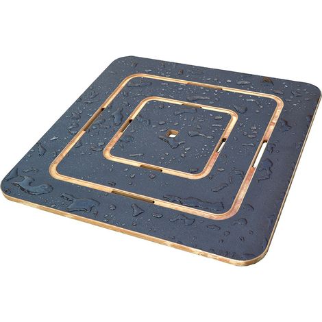 Pedana doccia in legno marino 60 x 60 antiscivolo Supergrip ideale per piatto doccia 80 x 80 (1/4)
