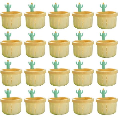 Filtre de bonde d'évier Cactus, à vidange par simple pression, filtre à panier pour bonde d'évier, filtre de récupération des déchets de cuisine jaune (1/5)