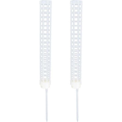 Lot de 2 tuteurs pour plantes grimpantes, en plastique et mousse, avec piquets pour favoriser leur croissance. (1/3)