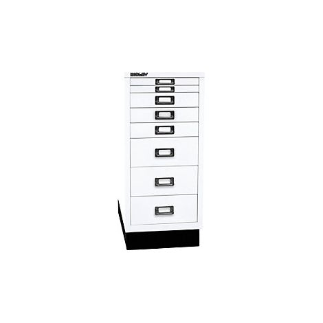 Serie 29 MultiDrawer™ con zócalo DIN A4 8 cajones blanco