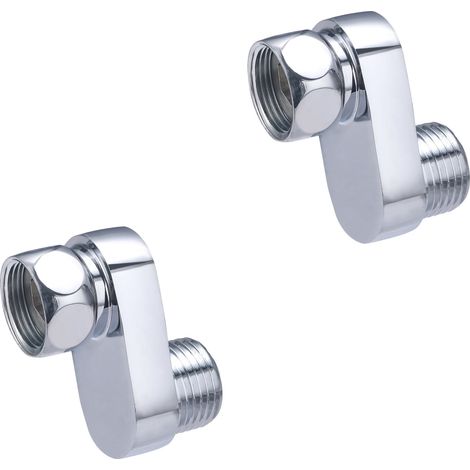 Noyon & Thiebault – Raccord excentré 25 mm – Mâle 1/2" (15x21) – Femelle 1/2" (15x21) – Laiton chromé pour installations murales